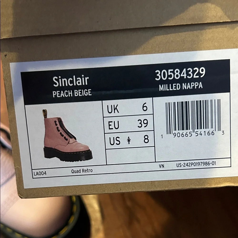 Dr Martins Sinclair Platform Boots Zipper Front - Picture 11 of 12